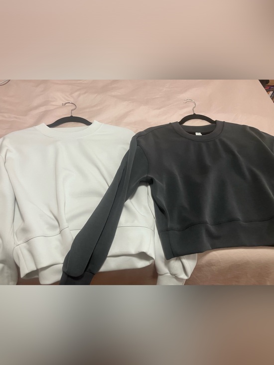 lululemon athletica Sweaters - Lululemon Crewneck Softstreme Black & Bone Duo, Size XXS/2